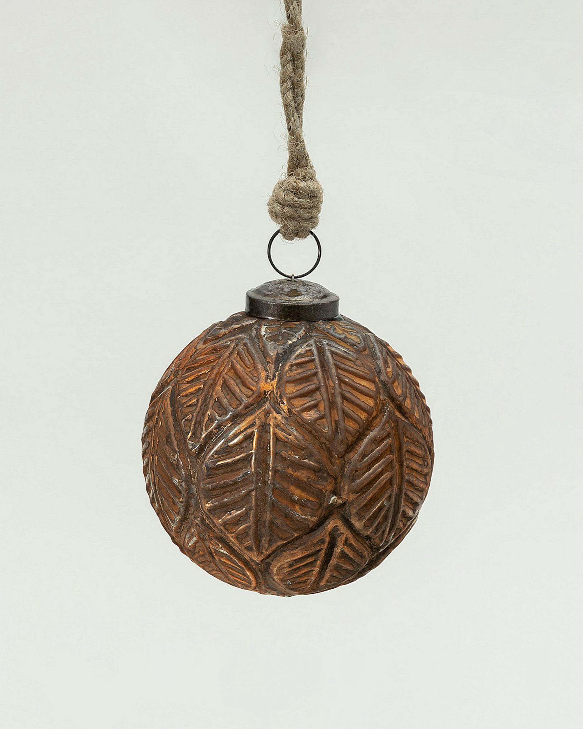 Bombka szklana Rustic Leaf I 10 cm