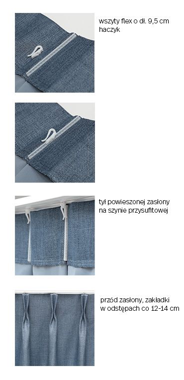 zasłona flex podwójny detale