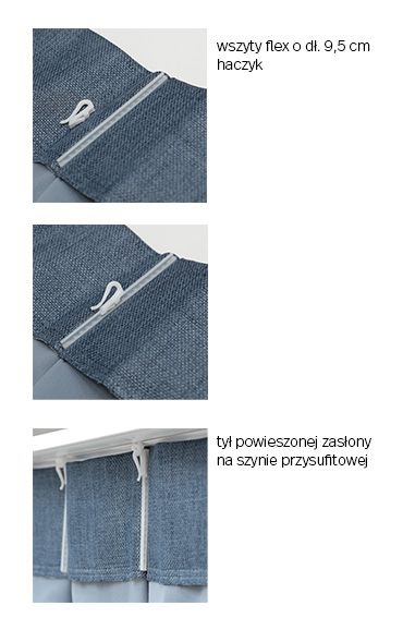 zasłona flex podwójny detale
