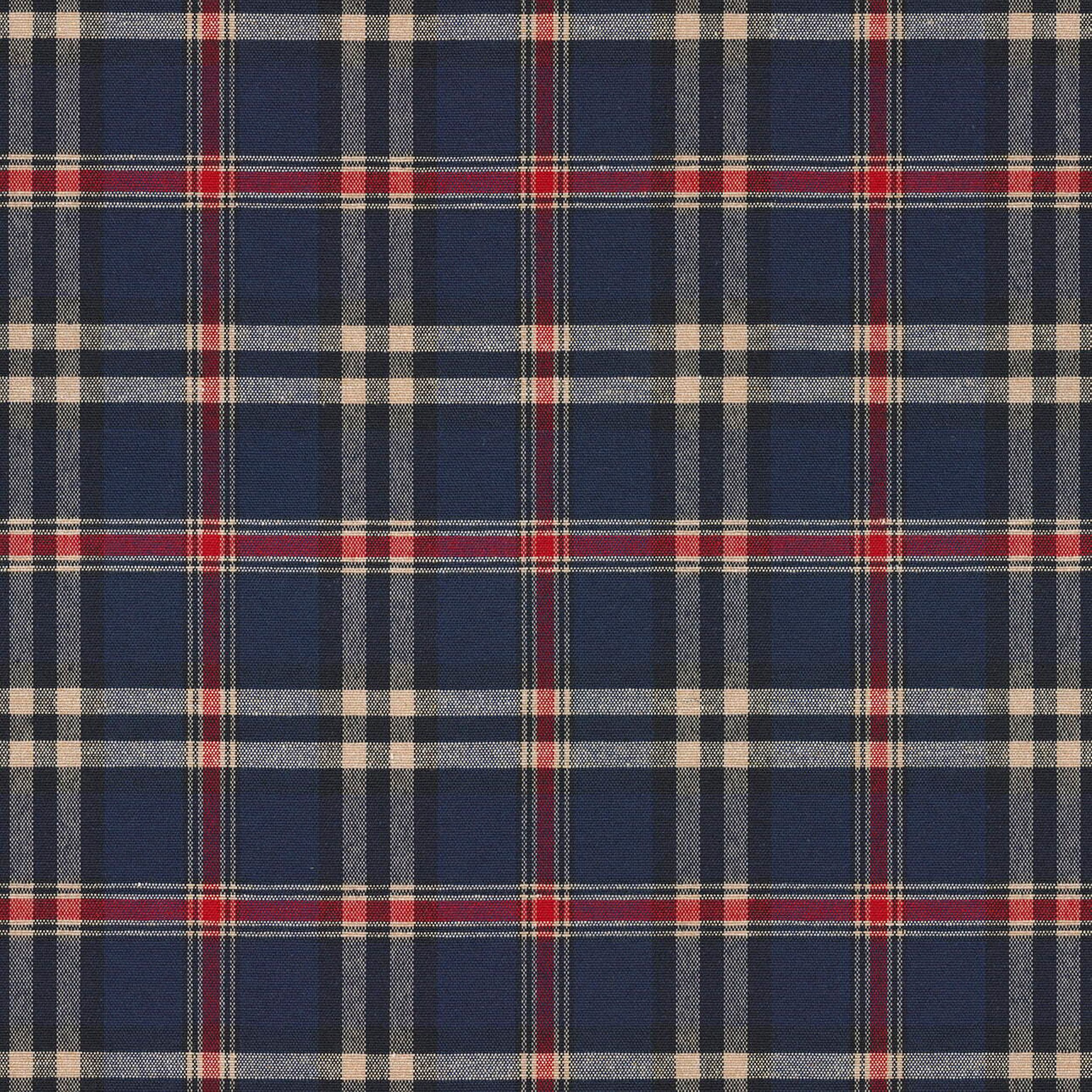Quadro 142-68 granatowo-czerwona kratka