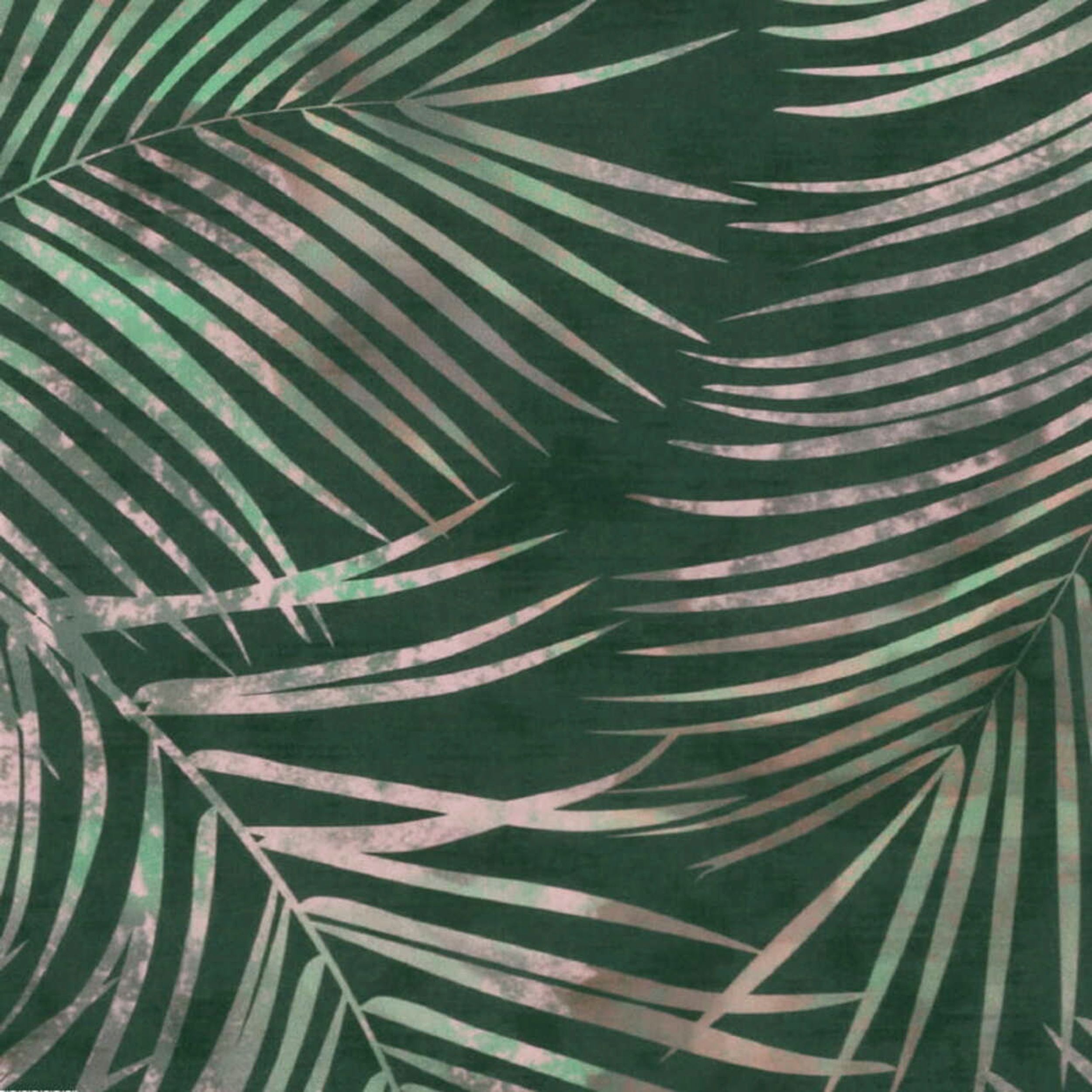 Velvet 704-21 liscie na zielonym tle